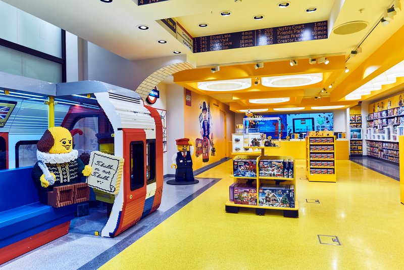 Muestra del interior de la impresionante flagship store de Lego en Londres